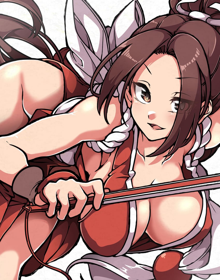 shiranui mai (fatal fury) drawn by gokuu_(acoloredpencil)