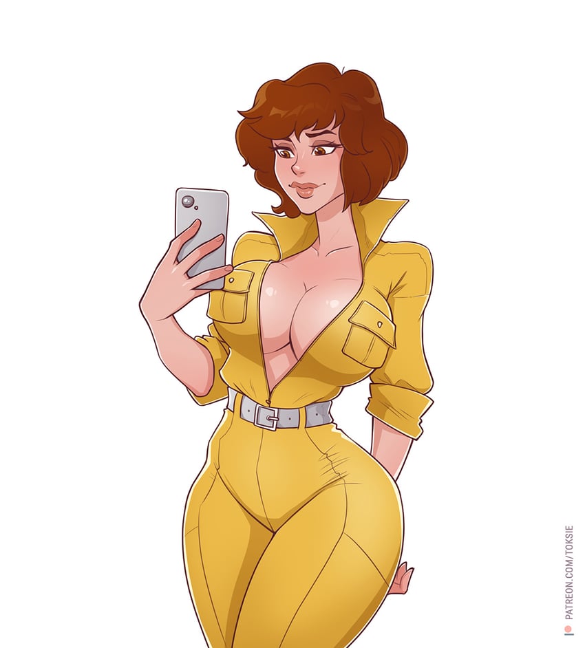 april o'neil (teenage mutant ninja turtles) drawn by toksie