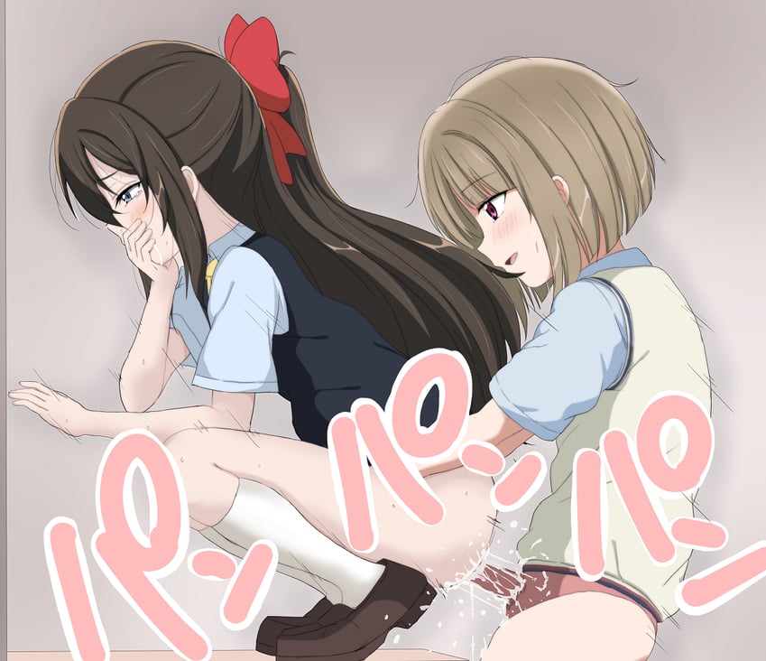 osaka shizuku and nakasu kasumi (love live! and 1 more) drawn by tottsan