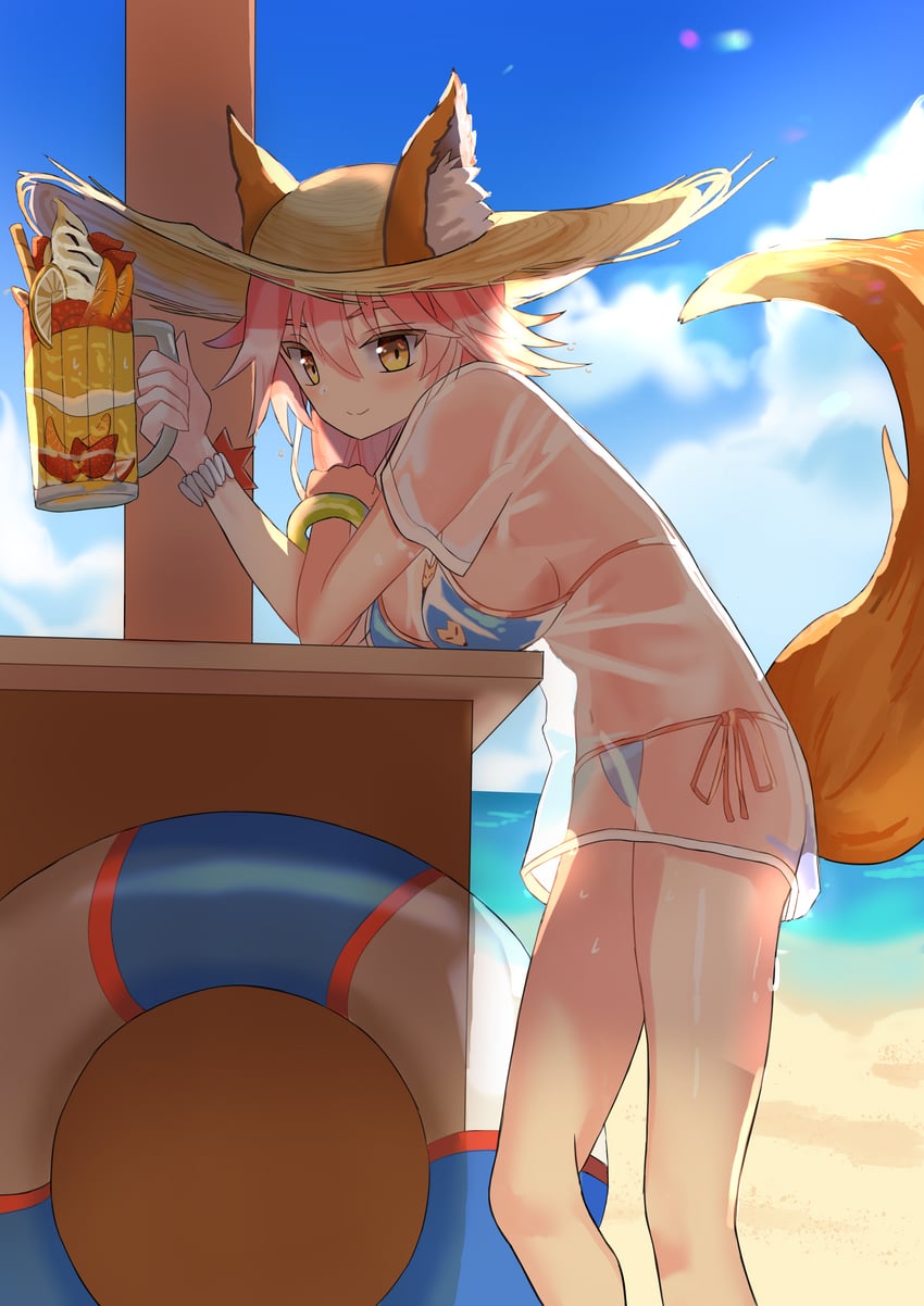tamamo and tamamo no mae (fate and 1 more) drawn by irorong