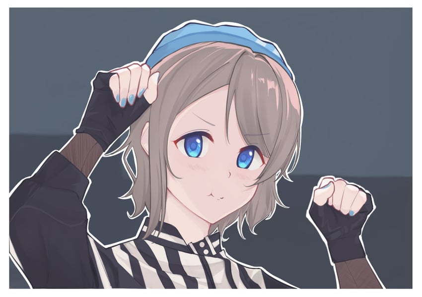 watanabe you (love live! and 1 more) drawn by junkou0906