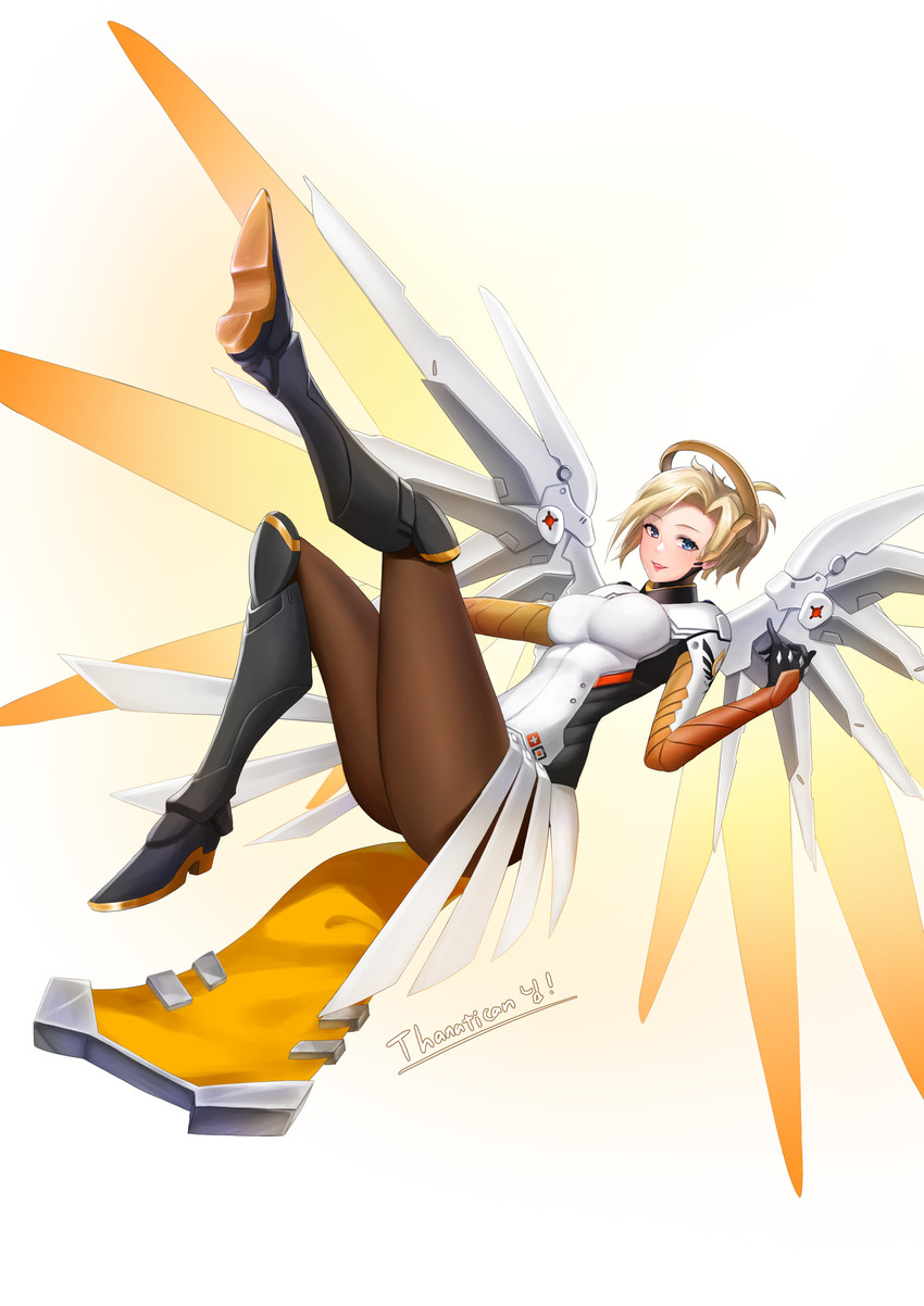mercy (overwatch and 1 more) drawn by jai_(whany1998)