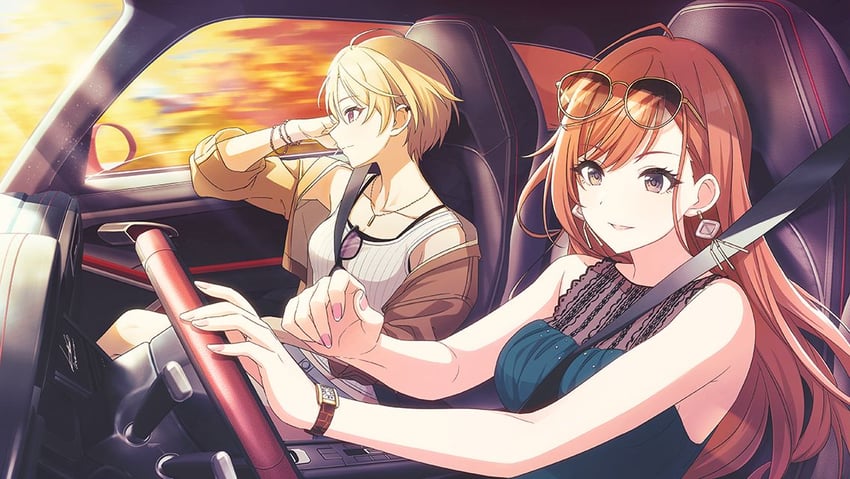 arisugawa natsuha and saijo juri (idolmaster and 1 more)