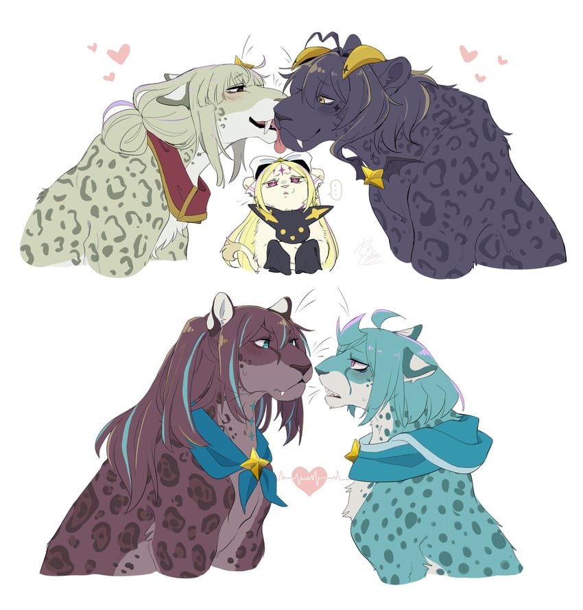 hiiragi utena, magia baiser, araga kiwi, leoparde, morino korisu, and 6 more (mahou shoujo ni akogarete) drawn by galette71799907