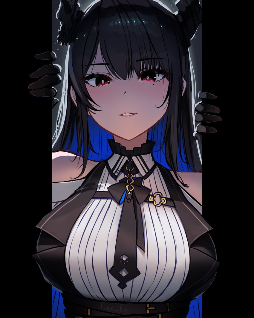 nerissa ravencroft (hololive and 1 more) drawn by fian_f.n