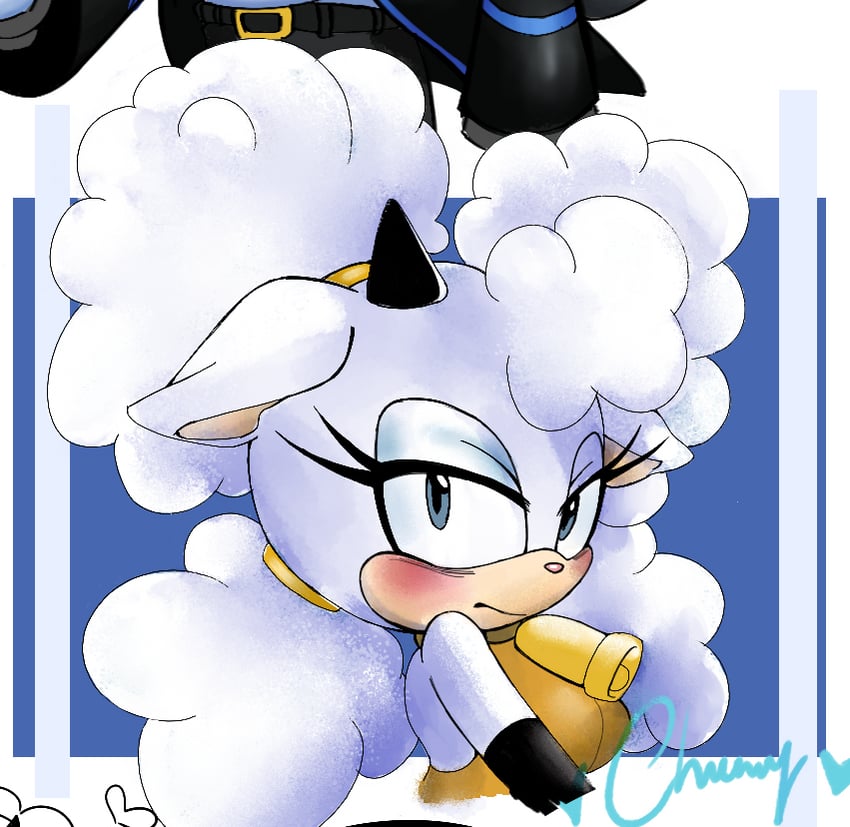 lanolin the sheep (sonic and 1 more) drawn by kuinvoomboo