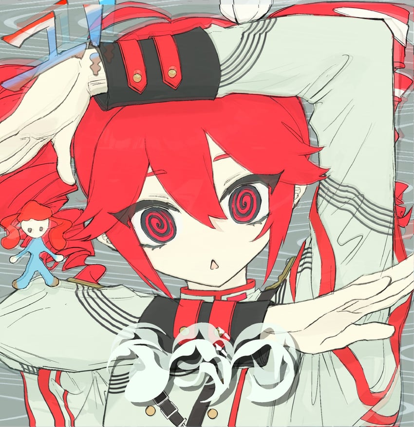kasane teto (utau and 2 more) drawn by kaiaik_(zheliakaina)