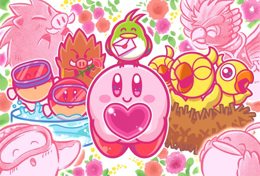 kirby, pitch, blipper, dyna blade, nruff, and 4 more (kirby)