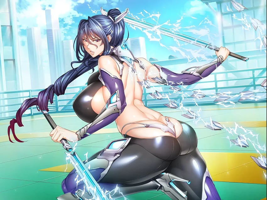 uehara rin (taimanin and 2 more) drawn by fei_(maidoll)