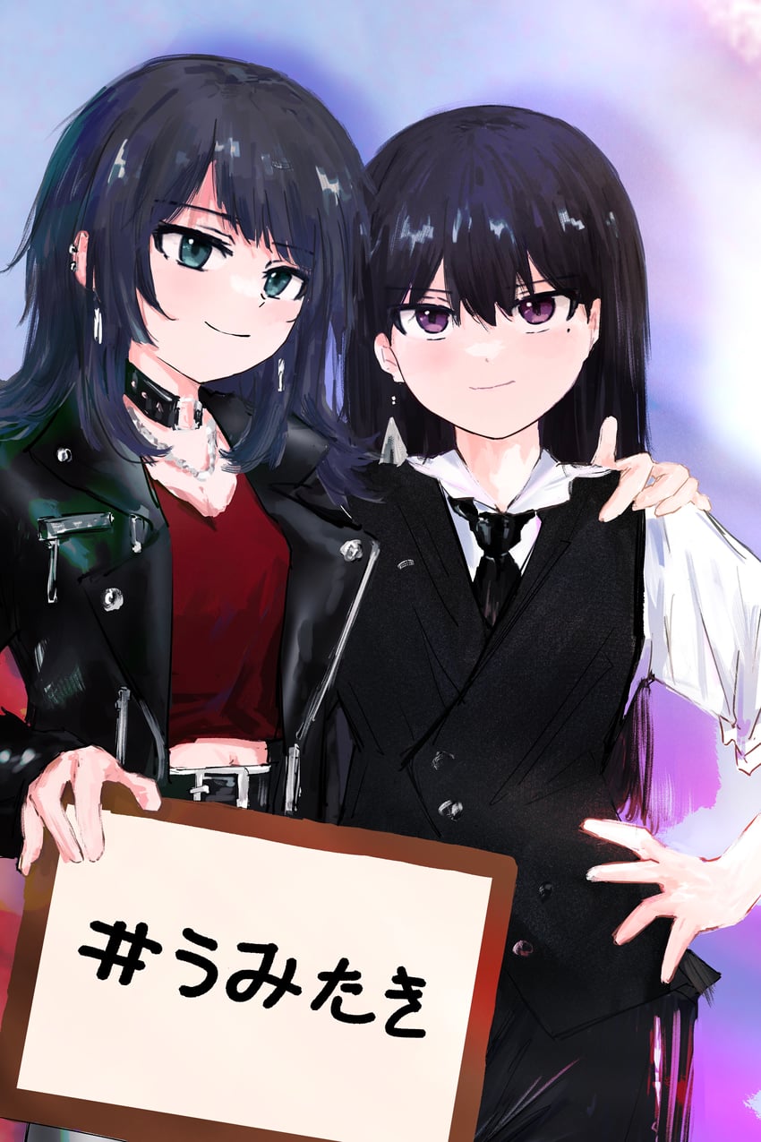 shiina taki and yahata umiri (bang dream! and 1 more) drawn by keyun