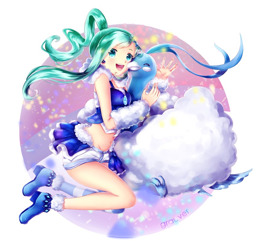 altaria and lisia (pokemon and 1 more) drawn by grauver