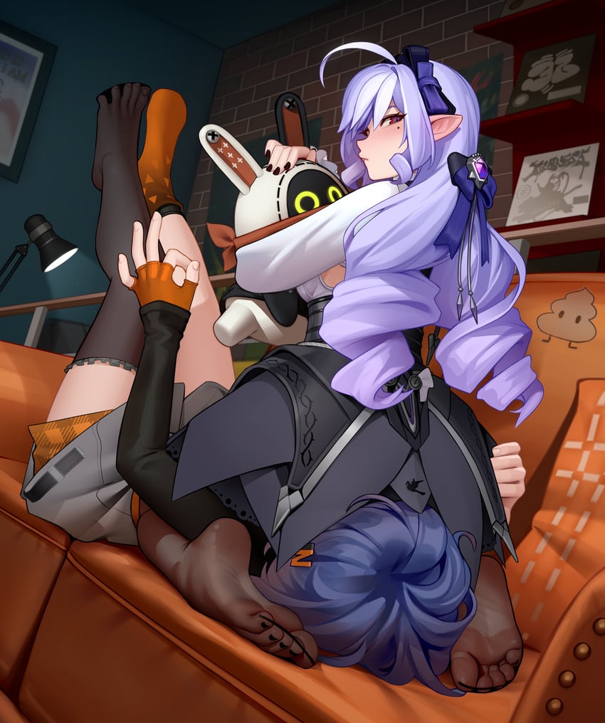 belle, vivian banshee, and eous (zenless zone zero) drawn by kairunoburogu