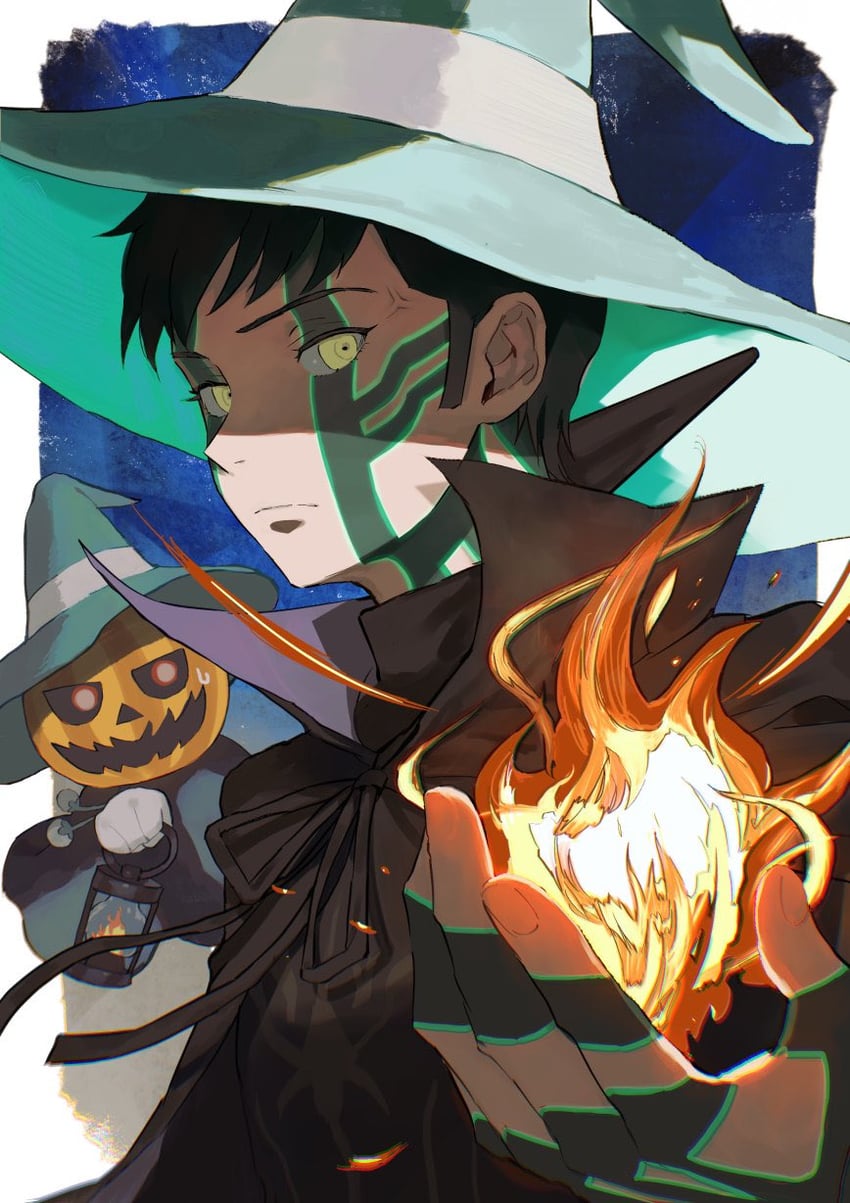 demi-fiend and pyro jack (shin megami tensei and 1 more) drawn by donbee937