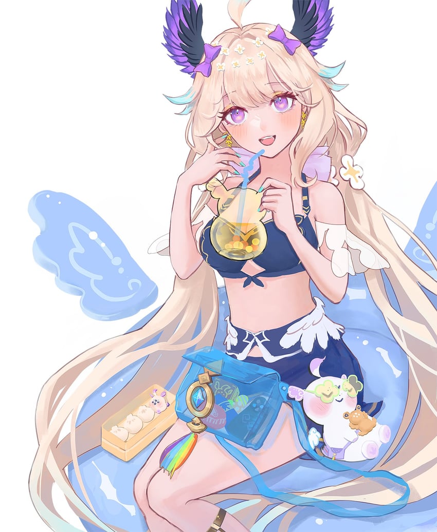 enna alouette and aloupeep (nijisanji and 1 more) drawn by urad0ra