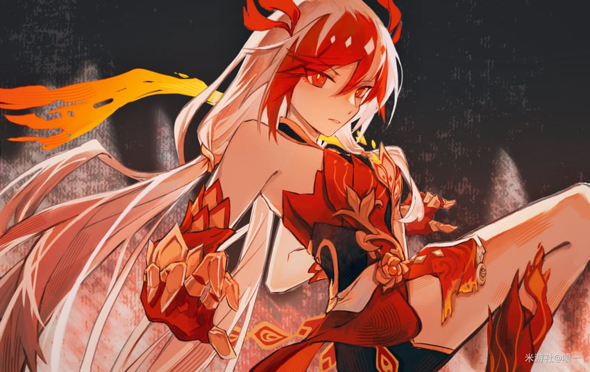 fu hua (honkai and 1 more) drawn by a_yi
