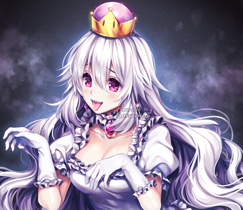 princess king boo (mario and 2 more) drawn by sasucchi95