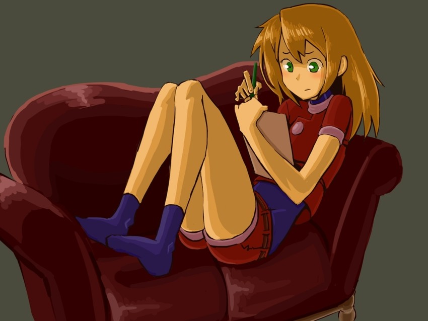 roll caskett (mega man and 1 more) drawn by rog_rockbe
