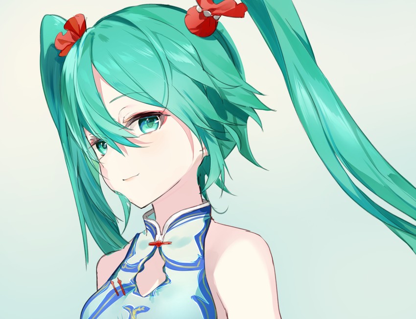 hatsune miku (vocaloid and 1 more) drawn by tsukasa_(pixiv34617881)