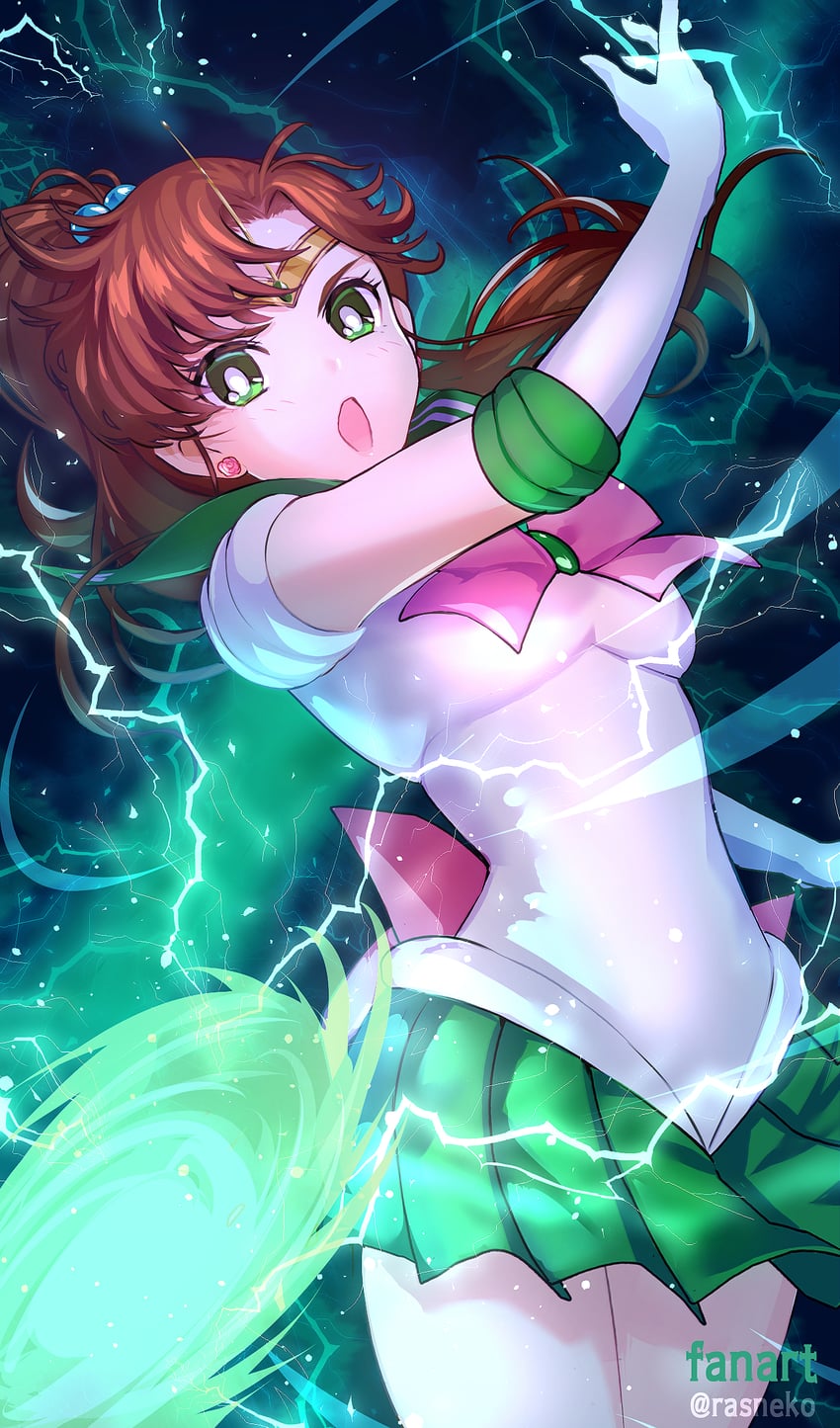 kino makoto and sailor jupiter (bishoujo senshi sailor moon) drawn by rasneko