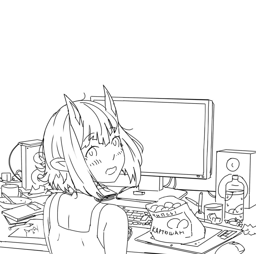 horny (original and 1 more) drawn by arsenixc