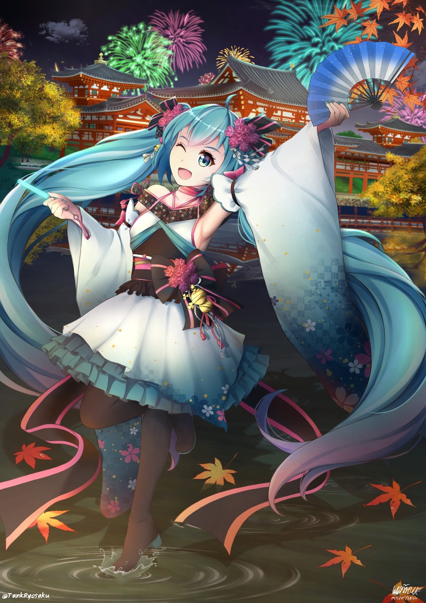 hatsune miku (vocaloid) drawn by tank_ryousaku