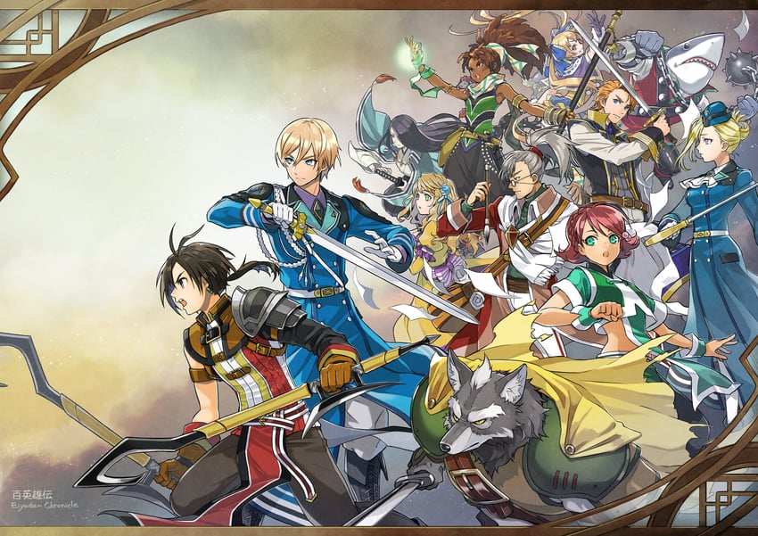 melisa, perielle grum, lian, garr, mellore, and 7 more (eiyuden chronicle: hundred heroes) drawn by illust_ji