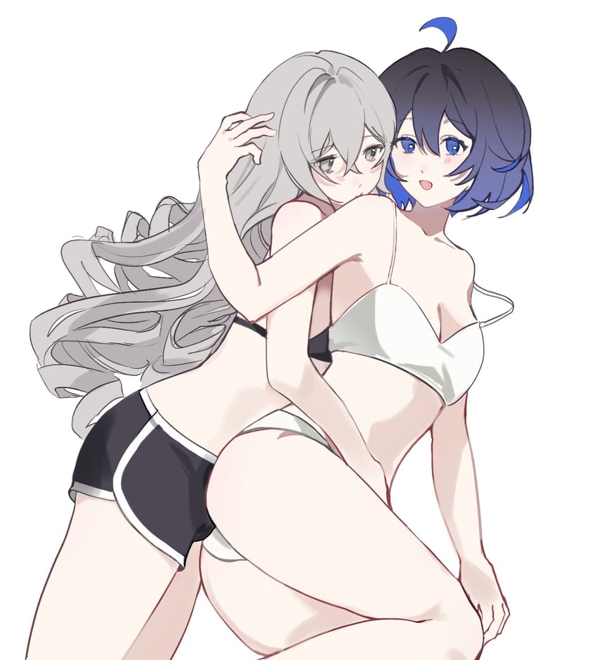 bronya zaychik and seele vollerei (honkai and 1 more) drawn by oldsprout1108