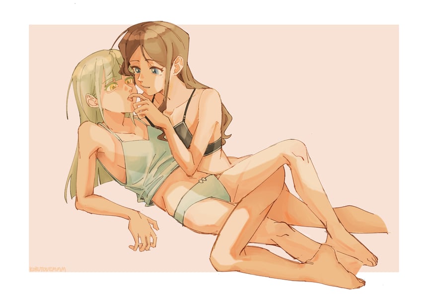 nagasaki soyo and wakaba mutsumi (bang dream! and 1 more) drawn by kokutouemmm