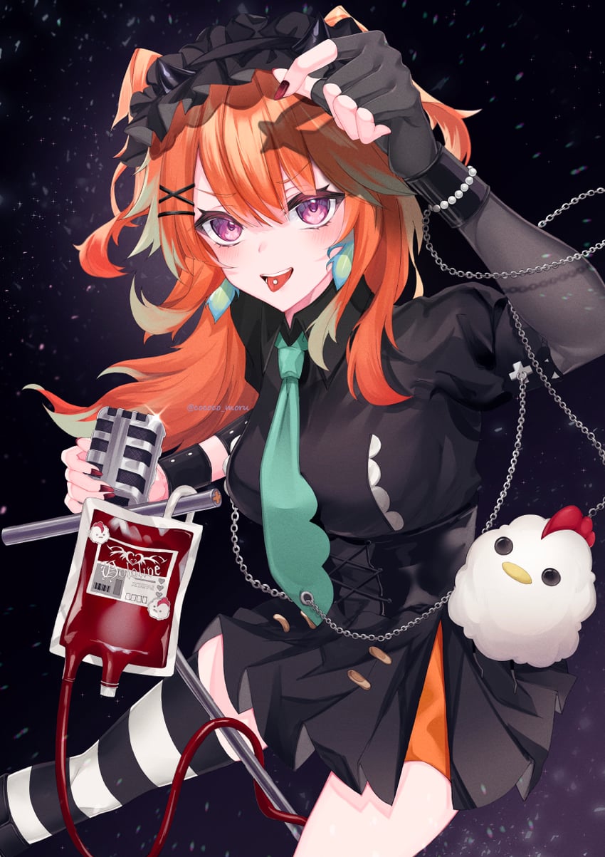 takanashi kiara and kfp employee (hololive and 2 more) drawn by cococo_moru