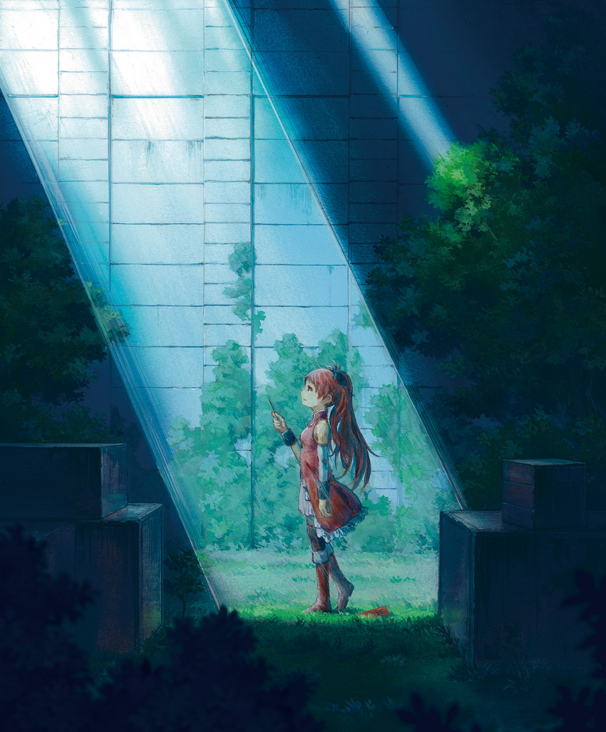 sakura kyoko (mahou shoujo madoka magica) drawn by miso_pan