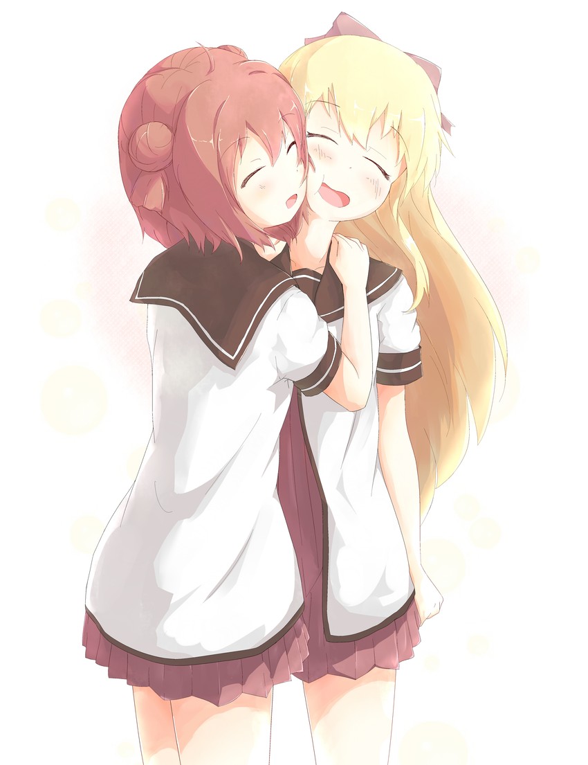 toshinou kyouko and akaza akari (yuruyuri) drawn by moai_(my_angel)