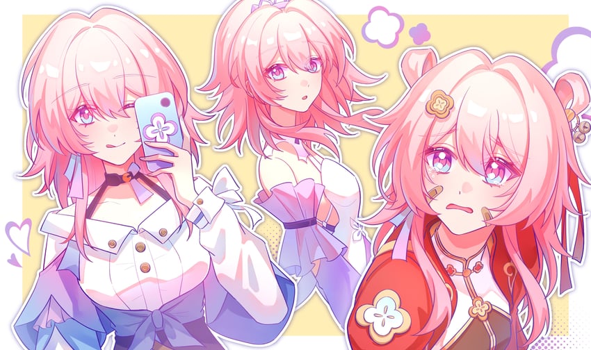 march 7th (honkai and 1 more) drawn by chen_hei_yan