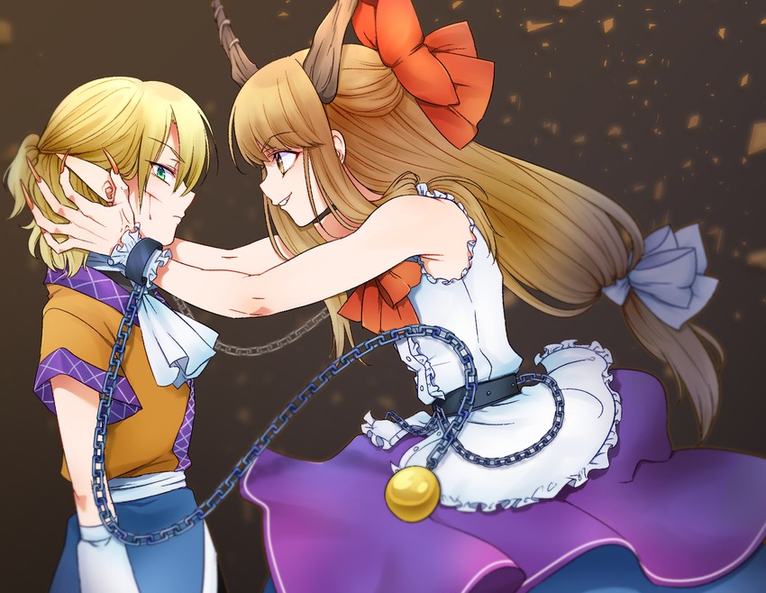 ibuki suika and mizuhashi parsee (touhou) drawn by sibata_maru
