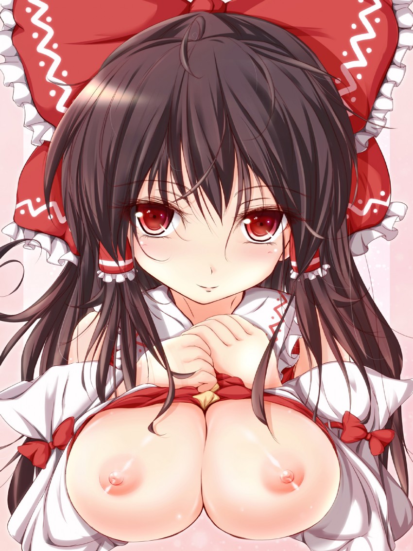 hakurei reimu (touhou) drawn by furaido