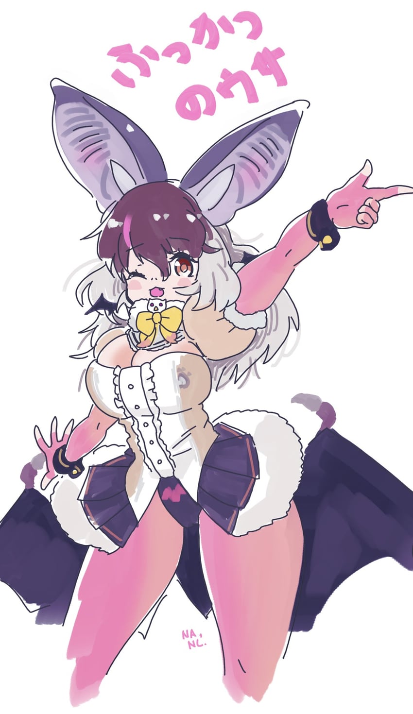 brown long-eared bat (kemono friends and 1 more) drawn by hiro_maji