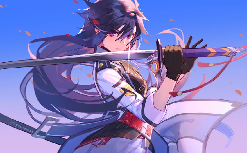 rean schwarzer (eiyuu densetsu and 2 more) drawn by yusaazusa