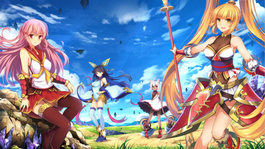 nie xiaoqian, xiao qiao, and sun wukong (sangai senki) drawn by jianren