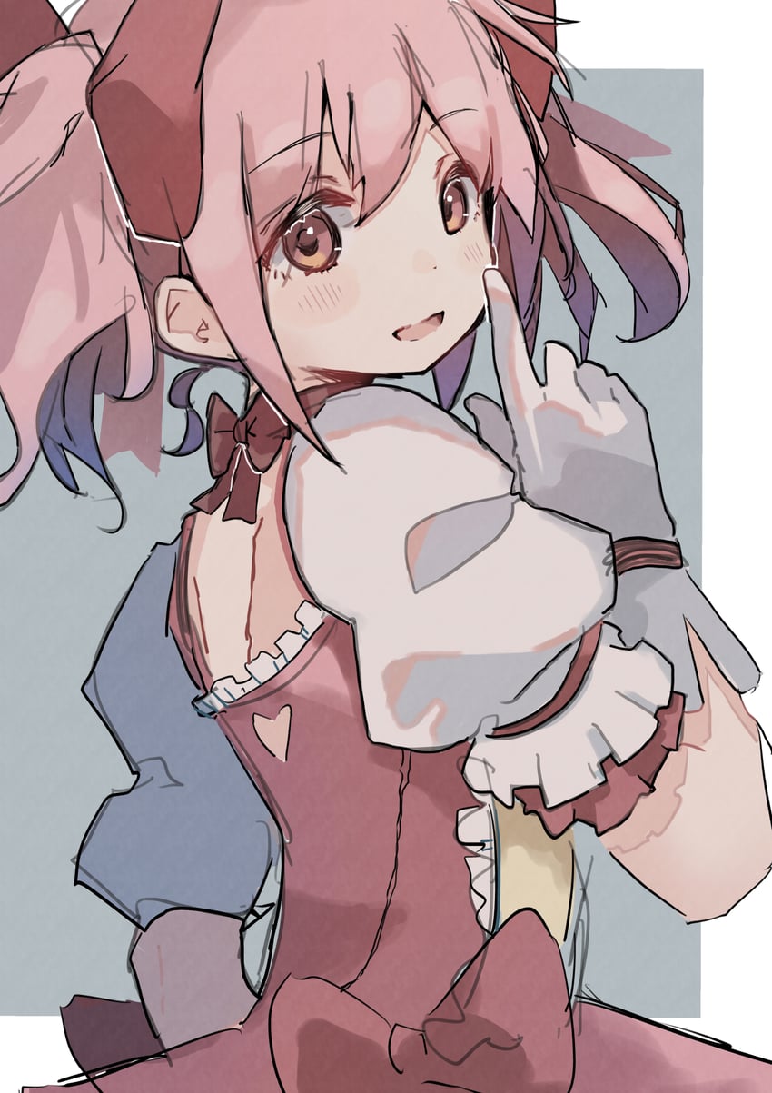kaname madoka (mahou shoujo madoka magica) drawn by priority9