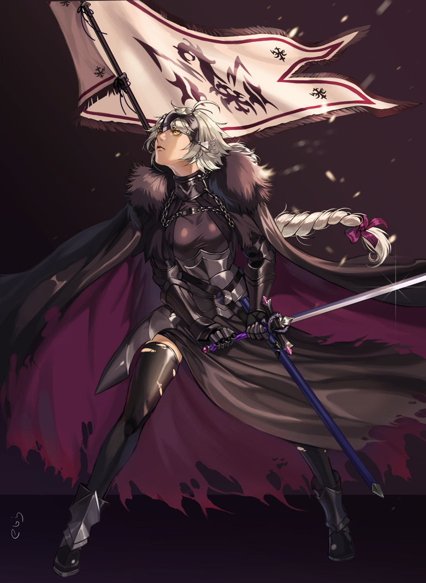 jeanne d'arc alter (fate and 1 more) drawn by ebiss06081