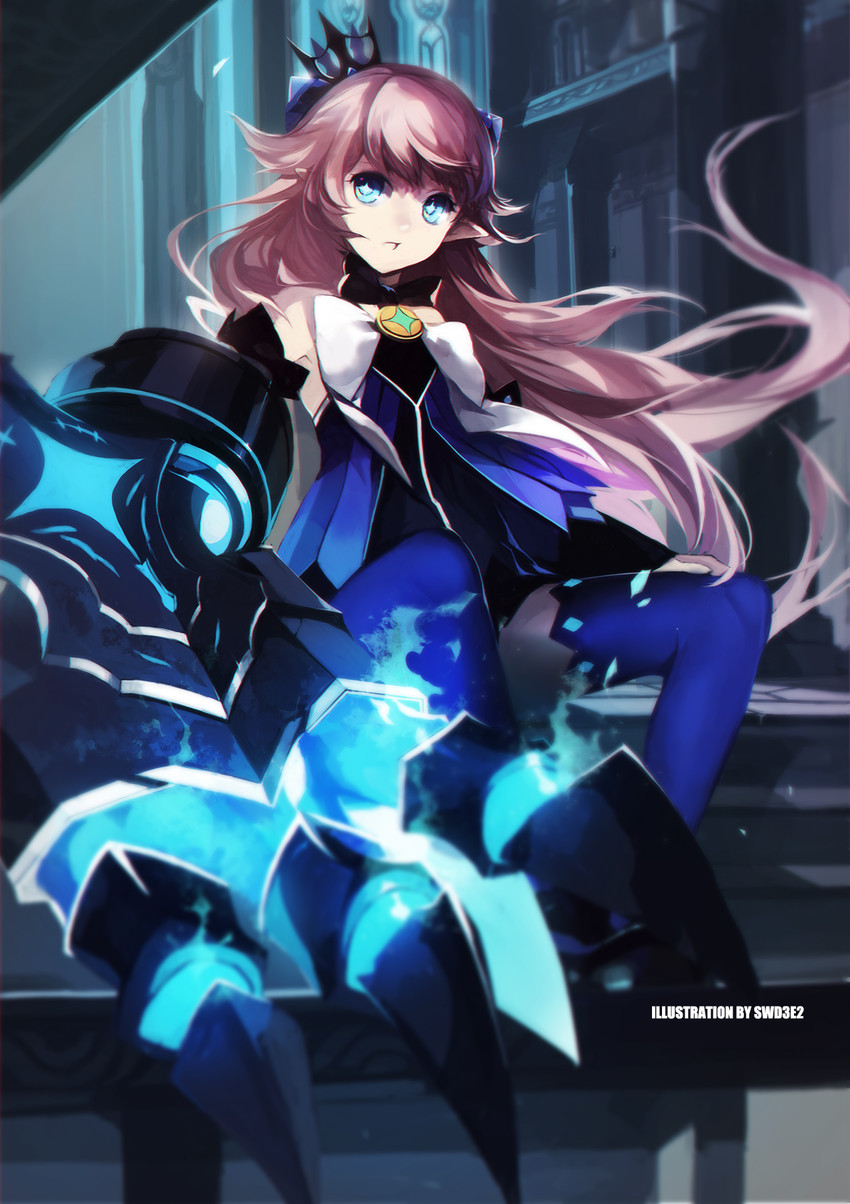 luciela r. sourcream and demon power (elsword) drawn by swd3e2