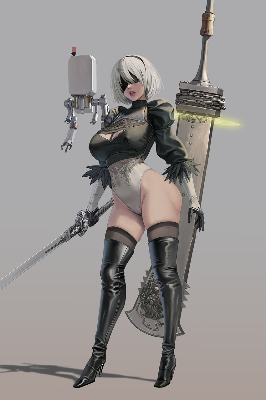 2b and pod (nier and 1 more) drawn by jeneral