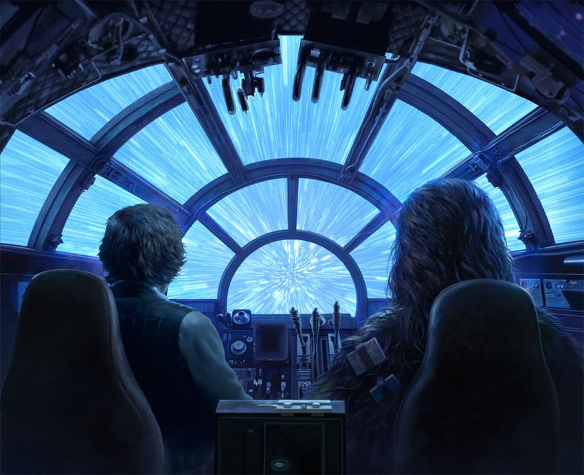 han solo and chewbacca (star wars) drawn by alexandr_elichev
