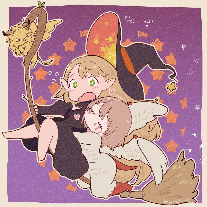 marcille donato, falin touden, and winged lion (dungeon meshi) drawn by jack_(haist)