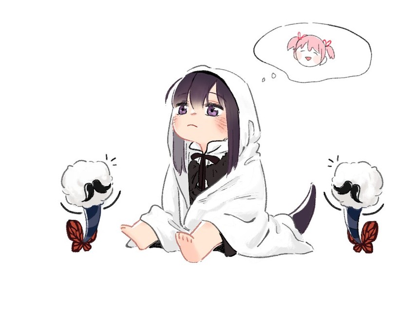 akemi homura, kaname madoka, and anthony (mahou shoujo madoka magica and 1 more) drawn by tokahomu
