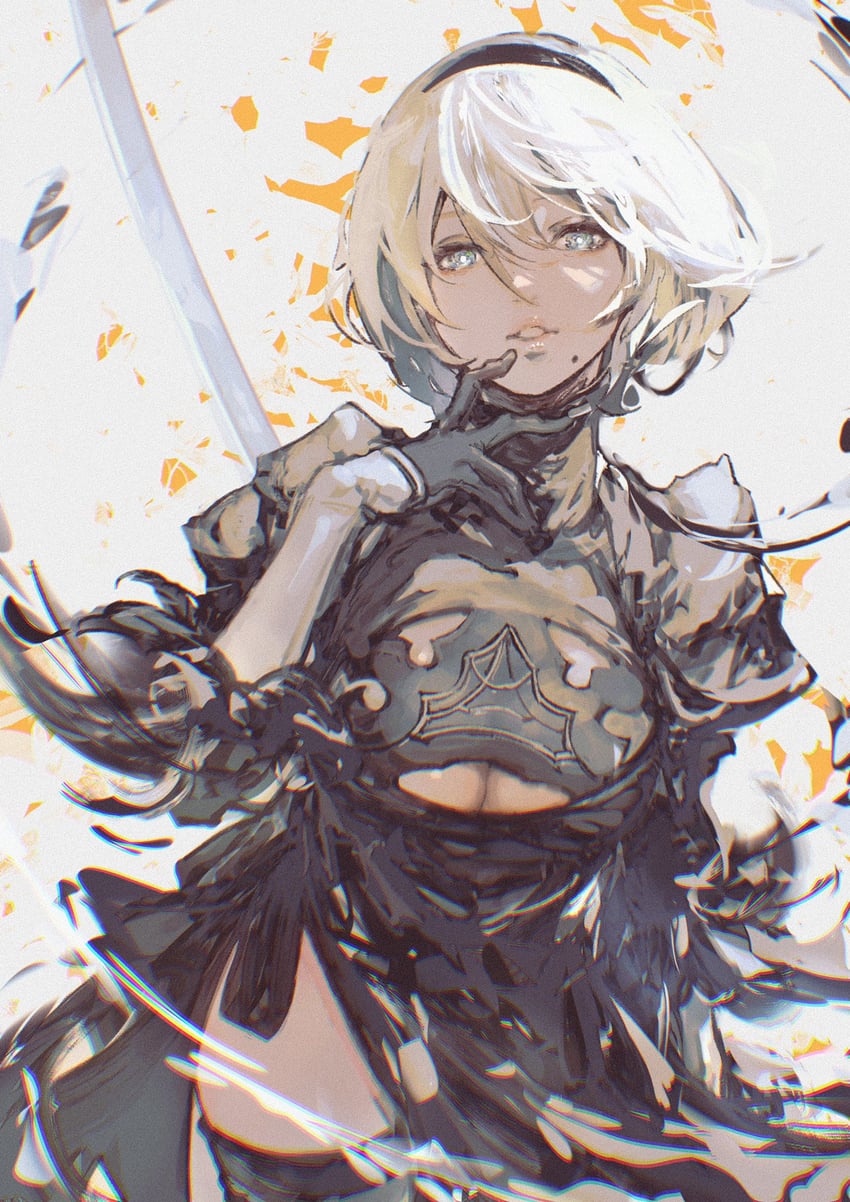 2b (nier and 1 more) drawn by kazama_raita