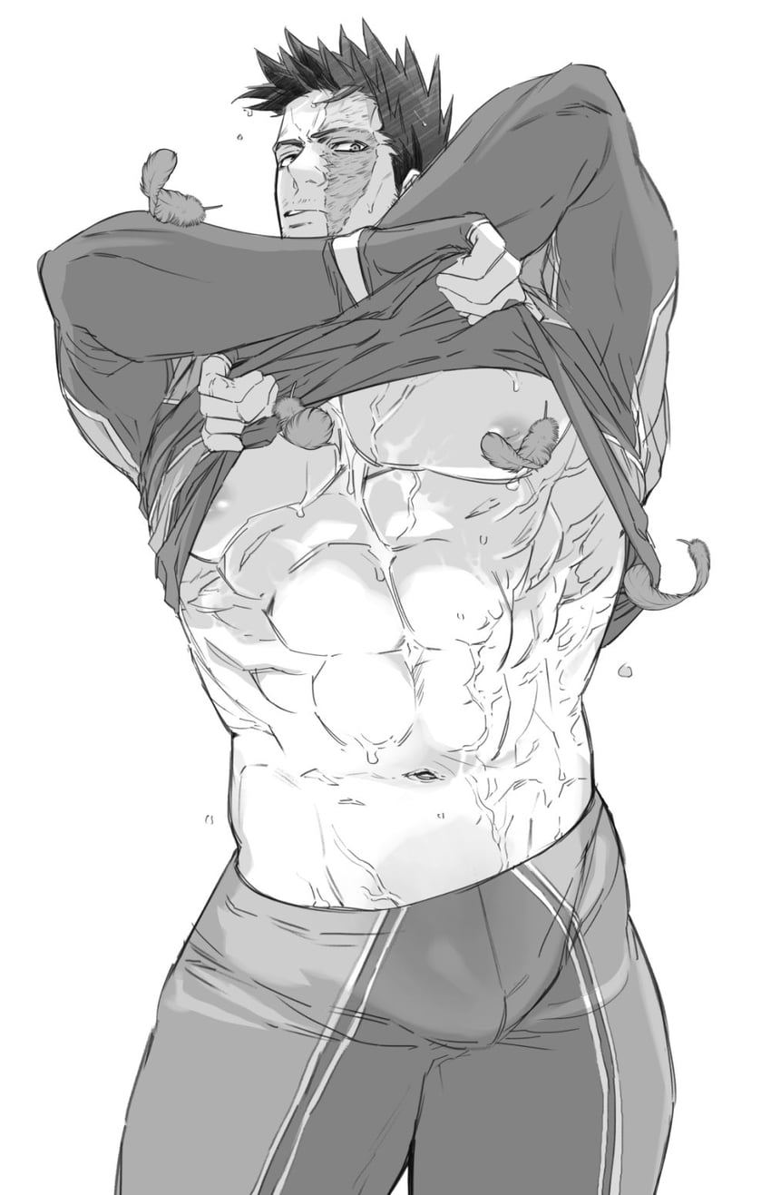 endeavor (boku no hero academia) drawn by dot_(pnt_sgr)