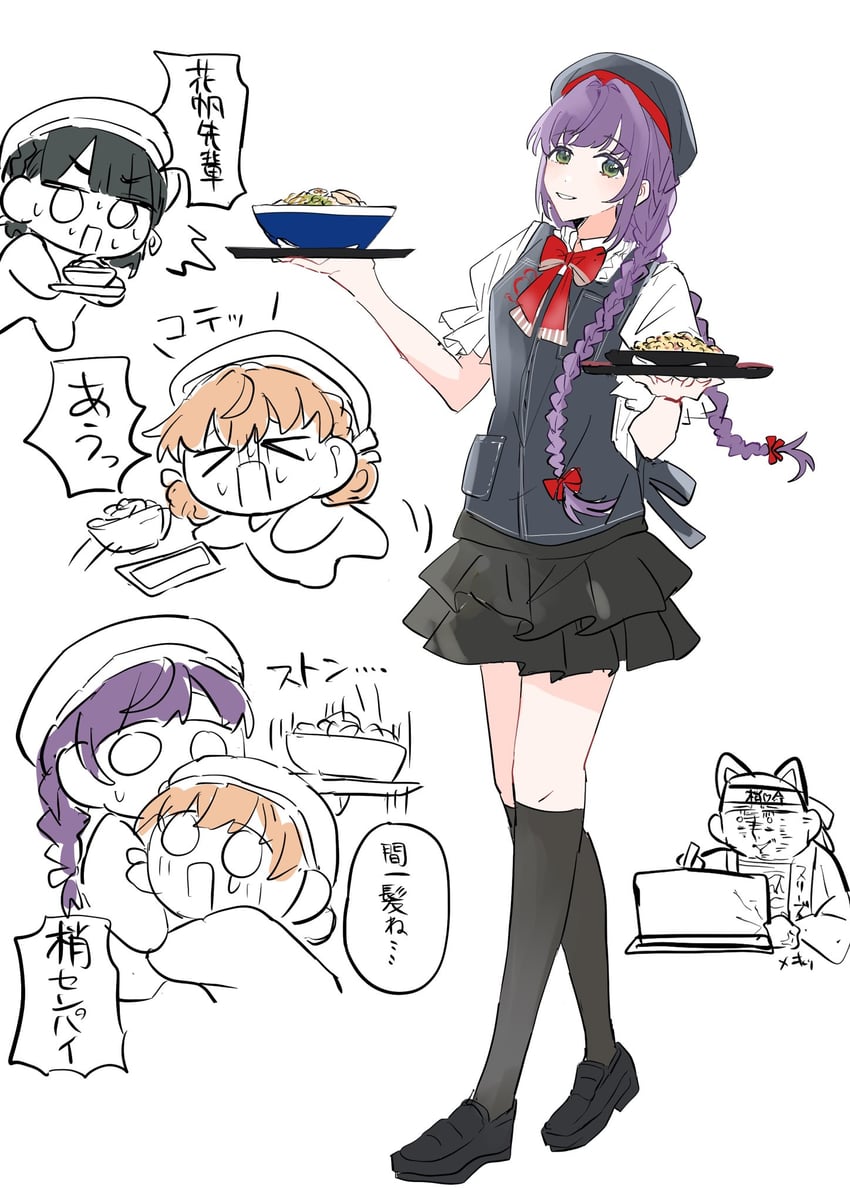 hinoshita kaho, otomune kozue, and momose ginko (love live! and 2 more) drawn by zuisetsu