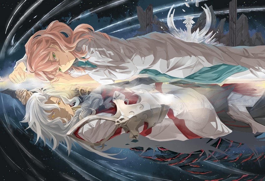 romani archaman and solomon (fate and 1 more) drawn by dragen_li