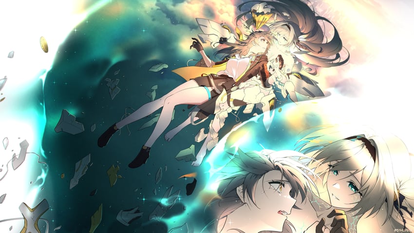 trailblazer, firefly, stelle, and sam (honkai and 1 more) drawn by huybu51