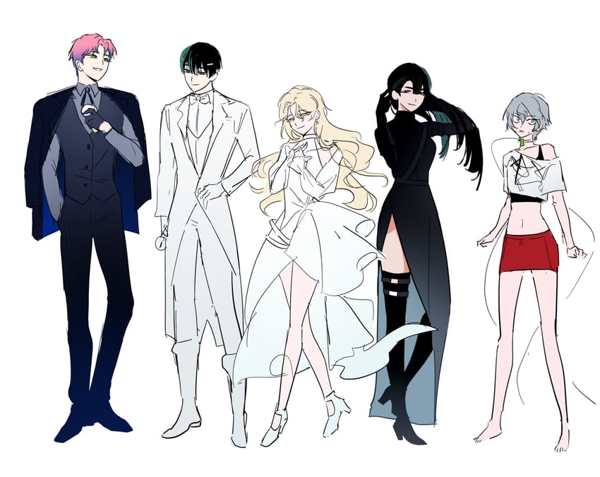 sua, mizi, till, ivan, and luka (alien stage) drawn by nikuman_0bun